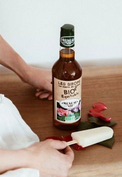 Sirop de Rose Bio et Équitable, certifié fair for life