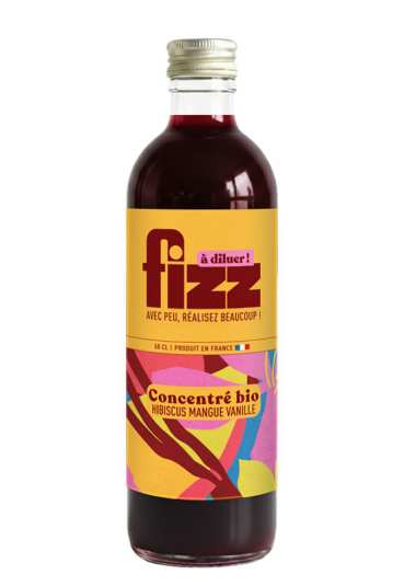 CONCENTRÉ HIBISCUS MANGUE VANILLE BIO ÉQUITABLE À DILUER