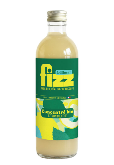 CONCENTRÉ CITRON MENTHE BIO ÉQUITABLE À DILUER