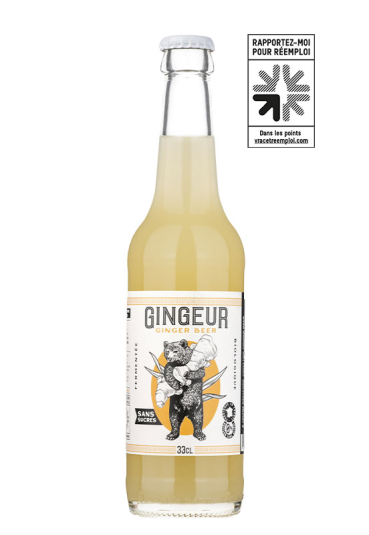 GINGEUR GINGER BEER SANS SUCRES BIO