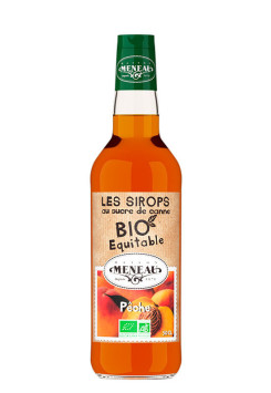 Sirop Pêche Bio | 91% d'ingrédients issus du commerce équitable