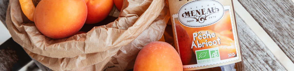 SIROP DE PECHE ABRICOT BIO EQUITABLE Meneau