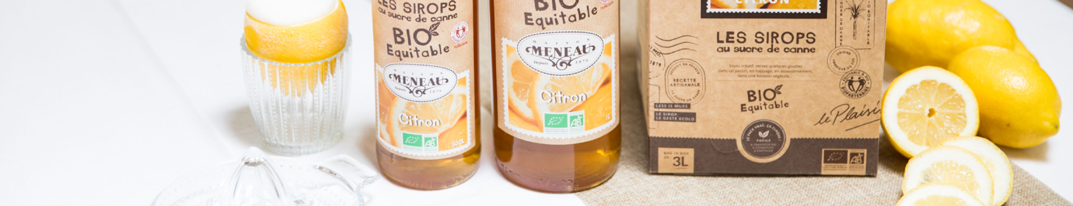 SIROP DE CITRON BIO EQUITABLE Meneau